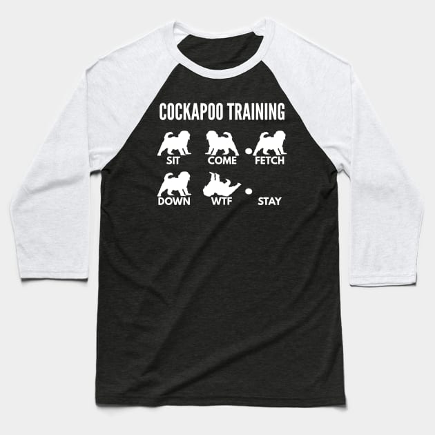 Cockapoo Training Spoodle Tricks Baseball T-Shirt by DoggyStyles